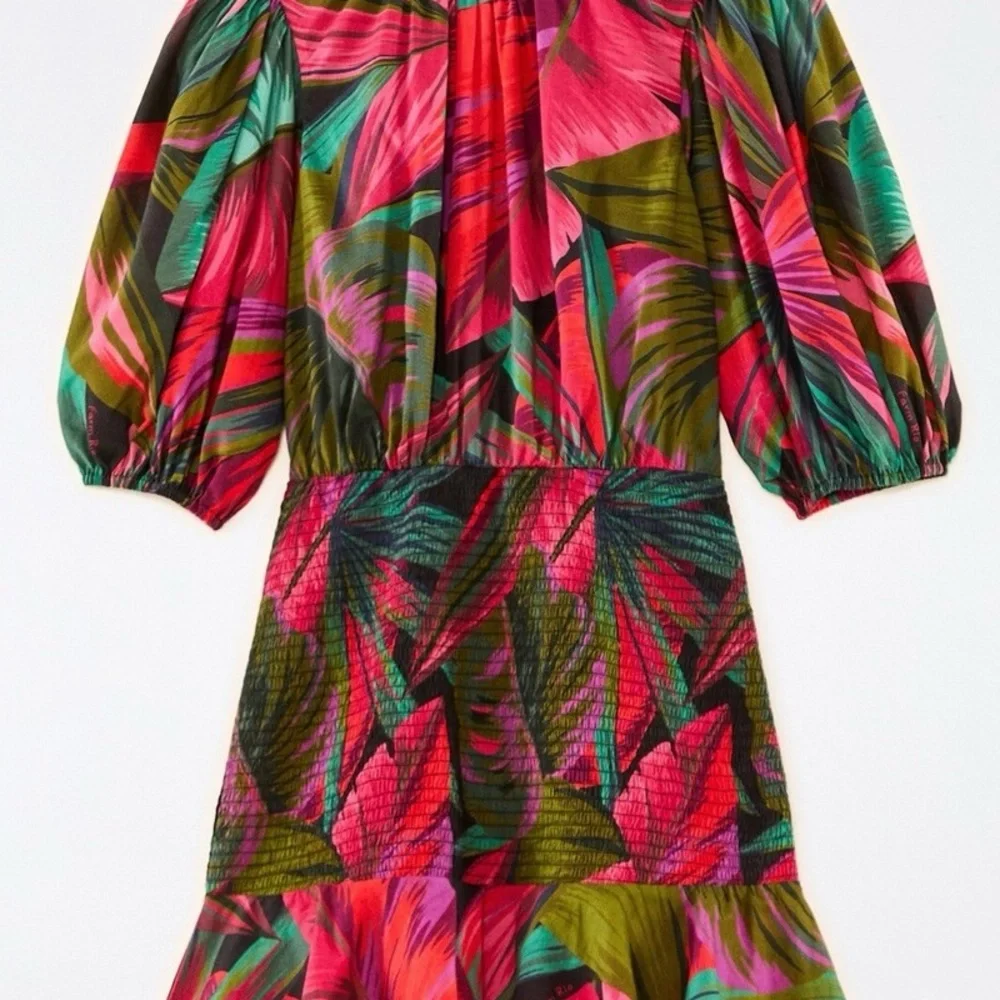 FARM Rio Midnight Leaves Mini Dress size M NWT